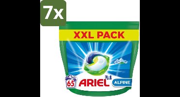 Ariel – Pods 3in1 – Alpine – 1319 g – 65 wasbeurten - Bulkverpakking - 7 stuks