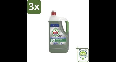 3 x Dreft Washing Up Liquid Original 5 liter - Grootverpakking - Afwasmiddel - Vloeibaar Afwasmiddel - Professioneel Afwasmiddel - Reinigingsmiddel - Horeca Reiniging