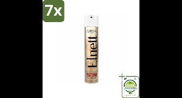 7 x L'Oréal Elnett Satin Haarspray Normale Fixatie 300 ml - Grootverpakking - Haarlak - L'Oréal Paris - Elnett Satin - Normale Fixatie - Haarspray