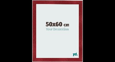 Your Decoration - Fotolijst 50x60 cm - MDF - Wijnrood Geveegd - Pisa