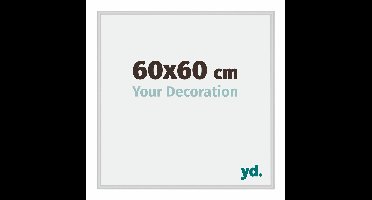 Your Decoration - Fotolijst 60x60 cm - Aluminium - Zilver Mat - Miami