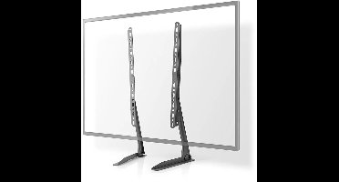 Nedis Vaste TV-Bureaustandaard - 13 - 70 " - Maximaal schermgewicht: 50 kg - Aanpasbare vooraf ingestelde hoogtes - Staal - Zwart