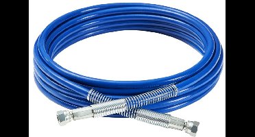 Airless Verfspuitslang - Hogedrukslang - Lengte 7,62 m - Aansluiting 6,35 mm - Druk 4350 PSI - Meerlaagse Staalgevlochten Versterking - Universele Compatibiliteit
