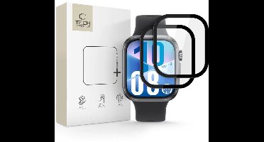 Tech-Protect Hybride Glas Flex+ 2-Pack Voor Huawei Watch Fit 3 4