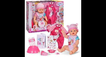 BABY born Emma met Roze Speelpakje 43cm