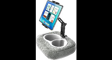 Verstelbare Tablet Holder met Comfortabele Stoffen Kussen voor Bed en Bureau