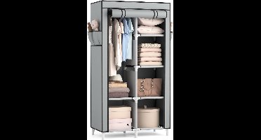 Dressing Kasten - Kledingkast - Kledingkasten Slaapkamer - Organizer - Grijs