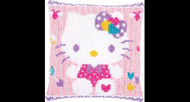 Vervaco - Kruissteekkussen kit - Hello Kitty - PN-0172807 - Borduren - Borduurpakket - Borduurpakket volwassenen - Borduurpakket kind