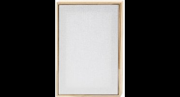 Creativ Company Gespannen Canvas Met Lijst 15,8 x 23,8 cm 280 gr Wit