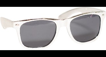 Partychimp Voordeelverpakking Zilveren Bril Disco Themafeest voor Volwassenen Carnaval Accessoires Verkleedaccessoires Foute Party - Unisex - Zilver - Plastic - 12 pack