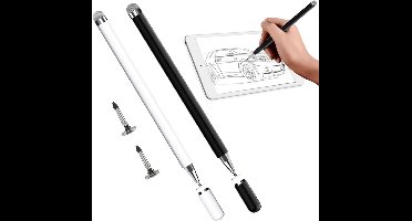 4 Pcs Stylus Pen - Mobiele Telefoon Pens - Tablet Pen - 2-in-1 Touch Screen Pen voor Alle Tablets/Mobile Phones - Universele Stylus Pen Compatibel