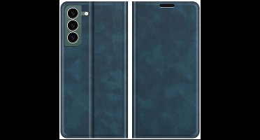 Just in Case hoesje geschikt voor Samsung Galaxy S23+ - Hoesje met Pasjeshouder - Luxe Book Case - Blauw