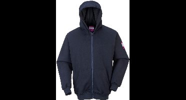 Portwest FR Modaflame Sweatshirt met rits en capuchon FR81 - Marine - 4XL