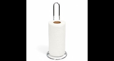 Svenska Living Keukenrolhouder van metaal - 33 x 13 cm - zilver - Keukenpapier - keukenrol - RVS