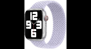 Apple Gevlochten solobandje voor de Apple Watch | 44/45/46/49 mm - Maat 1 - Purple Fog