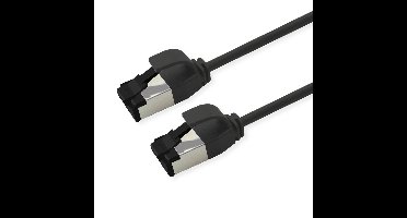 ROLINE U/FTP patchkabel Cat.8 (Klasse I), dun, LSOH, soepel draad, zwart, 3 m