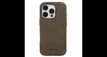 Accezz Hoesje - Geschikt voor iPhone 16 Pro - Vintage Leather geschikt voor MagSafe Backcover - Rustic Brown