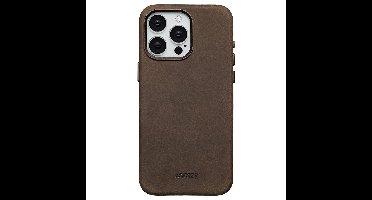Accezz Hoesje - Geschikt voor iPhone 15 Pro Max - Vintage Leather geschikt voor MagSafe Backcover - Rustic Brown