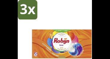 Robijn – 3-in-1 Wascapsules – Color - 26 Capsules - Bulkverpakking - 3 stuks