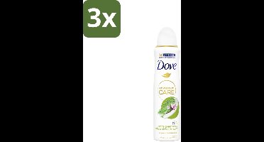 Dove Deodorant Spray - Matcha & Sakura - 150 ml - Bulkverpakking - 3 stuks