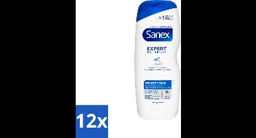 12 x Sanex – Douchegel – Expert Skin Health Protector – 600 ml - Huidversterkend - Huidbarrière - Hydratatie - Pre- En Postbiotica - Gezond Huidmicrobioom