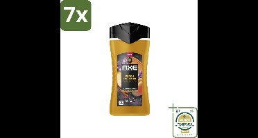 7 x Axe – Douchegel – Peach Infusion – 225 ml - Grootverpakking - Douchegel - Geur - Patchoeli - Amber - Fris Ruiken