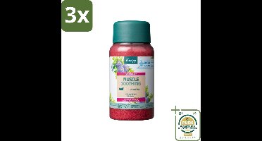 3 x Kneipp - Badzout - Muscle Soothing - Jeneverbes - Weldaad voor spieren - 600 g - Grootverpakking - Badzout - Spierverzorging - Spierpijn - Ontspanning - Badkristallen