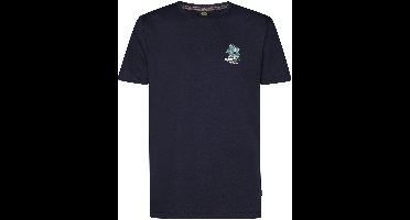 Petrol Industries - Heren Logo T-shirt Piedra - Blauw - Maat M