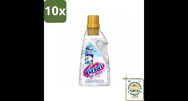 10 x Vanish - Vlekverwijderaar - Oxi Action Booster Gel Whitening - Voor Witte Was - 750 ml - Grootverpakking - Witte Was - Vlekverwijderaar - Witte Kleding - Vlekken Verwijderen - Gebruik In Wasmachine