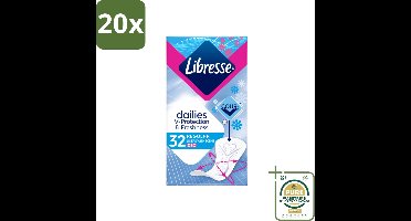 20 x Libresse – Inlegkruisjes – Normal Deo Fresh – Fris gevoel – 32 Inlegkruisjes - Grootverpakking - Kabel - Kabels - Kabelsysteem - Kabelsysteem