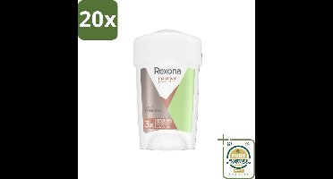 20 x Rexona Women - Deodorant Cream Stick - Maximum Protection Sport Strength - Extra Sterk - 45 ml - Grootverpakking - Anti-transpirant - Sport Deodorant - Extra Sterke Deodorant - 96 Uur Bescherming - Anti-zweet