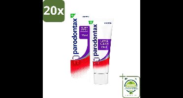 20 x Parodontax - Tandpasta - Ultra Clean - Tegen Bloedend Tandvlees - 75 ml - Grootverpakking - Tandpasta - Bloedend Tandvlees - Tandplak - Gezond Tandvlees - Mondverzorging