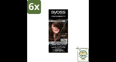 SYOSS - Metallics Haarverf 3-89 Bronze Coffee - Intense Metallic Glans - Voordeelverpakking - 6 stuks - Bronskleur - Metallic glans