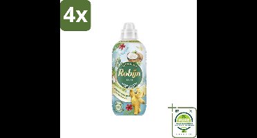 Robijn – Wasverzachter – Kokos Sensation – 765 ml - Voordeelverpakking - 4 stuks - Wasverzachter kokos - Wasverzachter tropisch