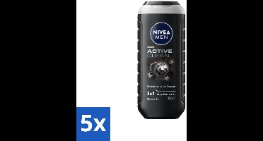 NIVEA MEN - Douchegel - Active Clean - 250 ml - Bulkverpakking - 5 stuks