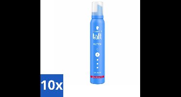 Taft - Haarmousse - Ultra 4 - Volumineuze fixatie - 200 ml - Bulkverpakking - 10 stuks