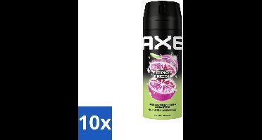 10 x AXE - Deodorant Spray - Epic Fresh - Citrus & Mint - Ultra Fris - 150 ml - AXE Epic Fresh - Deodorant Spray - Citrus Mint - Geur - Zweetbestrijding