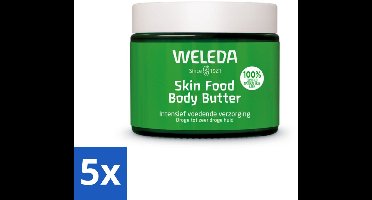 5 x WELEDA - Body Butter - Skin Food - Droge huid - 150 ml - Droge Huid - Body Butter - Huidvoeding - Natuurlijke Huidverzorging - Huidbarrière
