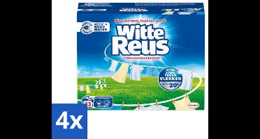 Witte Reus - Wasmiddel - Poeder - Fris & stralend wit - 17 Wasbeurten - 850 gr - Voordeelverpakking - 4 stuks