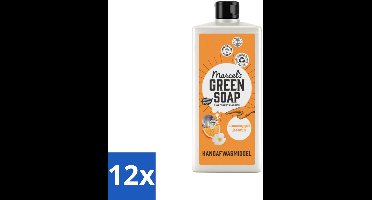 Marcel's Green Soap - Afwasmiddel - Sinaasappel & Jasmijn - Voor dagelijks gebruik - 500 ml - Voordeelverpakking - 12 stuks