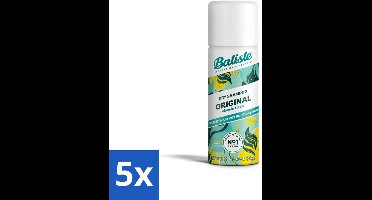 Batiste - Classic Clean - Droogshampoo - Koele en Schone Geur - Verfrist en Geeft Grip - 50ml - Bulkverpakking - 5 stuks