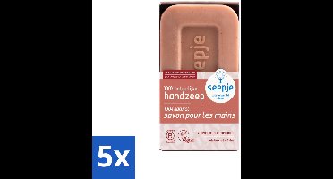 5 x Seepje - Handzeep - Duurzaam & Milieuvriendelijk - Vetiver met Cederhout - 120 gr - Handzeep Vetiver Cederhout - Natuurlijke Handzeep - Duurzame Handzeep - Milieuvriendelijke Handzeep - Handzeep Met Vetiver
