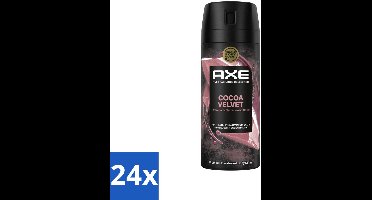Axe – Deodorant – Cocoa Velvet – 150 ml - Voordeelverpakking - 24 stuks