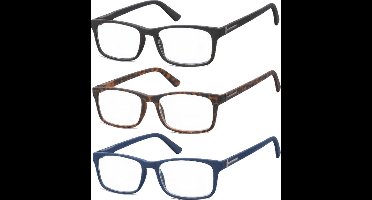 Montana Leesbrillenset 3pr73m Kunststof Sterkte +1.50 3 Stuks