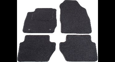 Automatten op maat - zwart stof - geschikt voor Ford Fiesta MK6 met bouwjaar 12/2012-9/2017