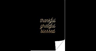 Poster Quotes - Spreuken - Goud - Letters - 20x30 cm