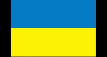 Vlaggenclub Oekraïense vlag 50x75cm - Gastenvlag voor boot of gevel