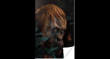 Poster Jungle - Vlinder - Aap - 20x30 cm