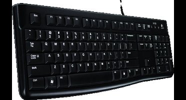 Logitech K120 Corded Keyboard toetsenbord USB Russisch Zwart
