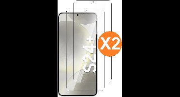 Screenprotector Beschermglas Geschikt voor Samsung Galaxy S24 Plus - Samsung S24 Plus Screenprotector gehard glas - screenprotector Galaxy S24 Plus - 2 Stuks
